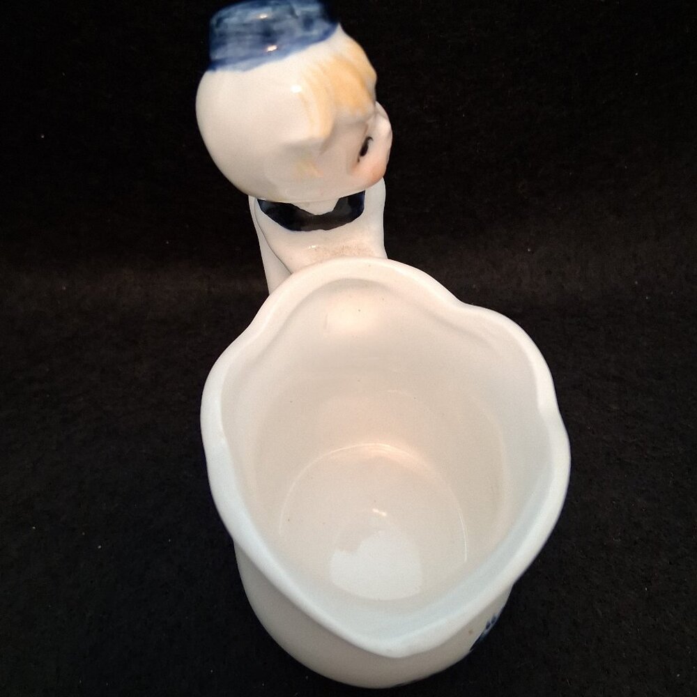 Rare (1950s-1960s) Enesco Japan E-5817 Dutch Boy Figurine Mini Pitcher Creamer - Picture 5 of 8